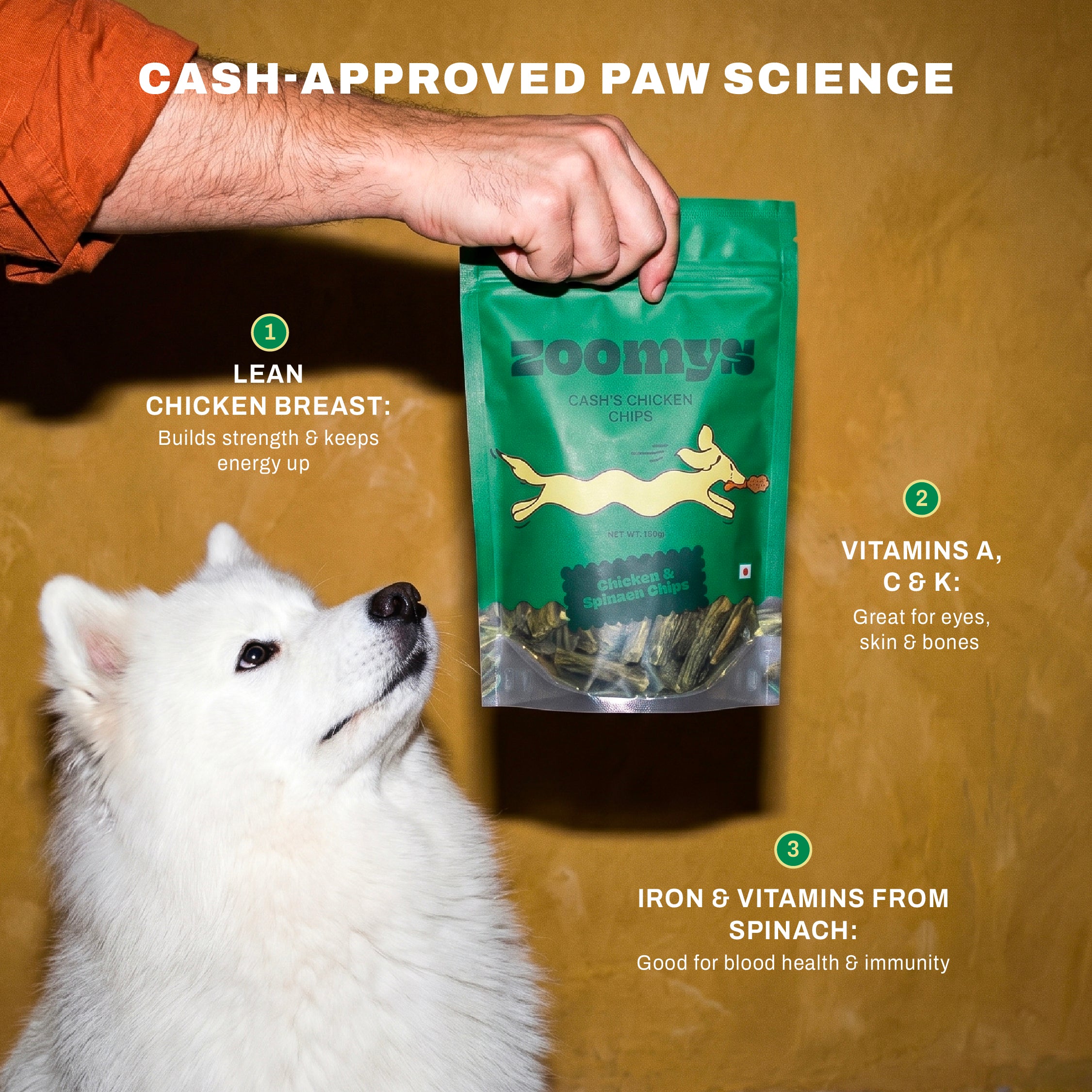 Cash's Chicken & Spinach Sticks